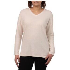 🍀 NWOT Ellen Tracy Ottoman Ribbed Top | Cream